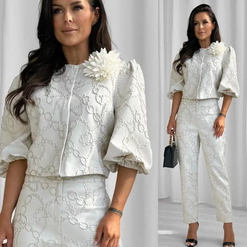 Jacquard hosen set mit - jacquard-hosen,